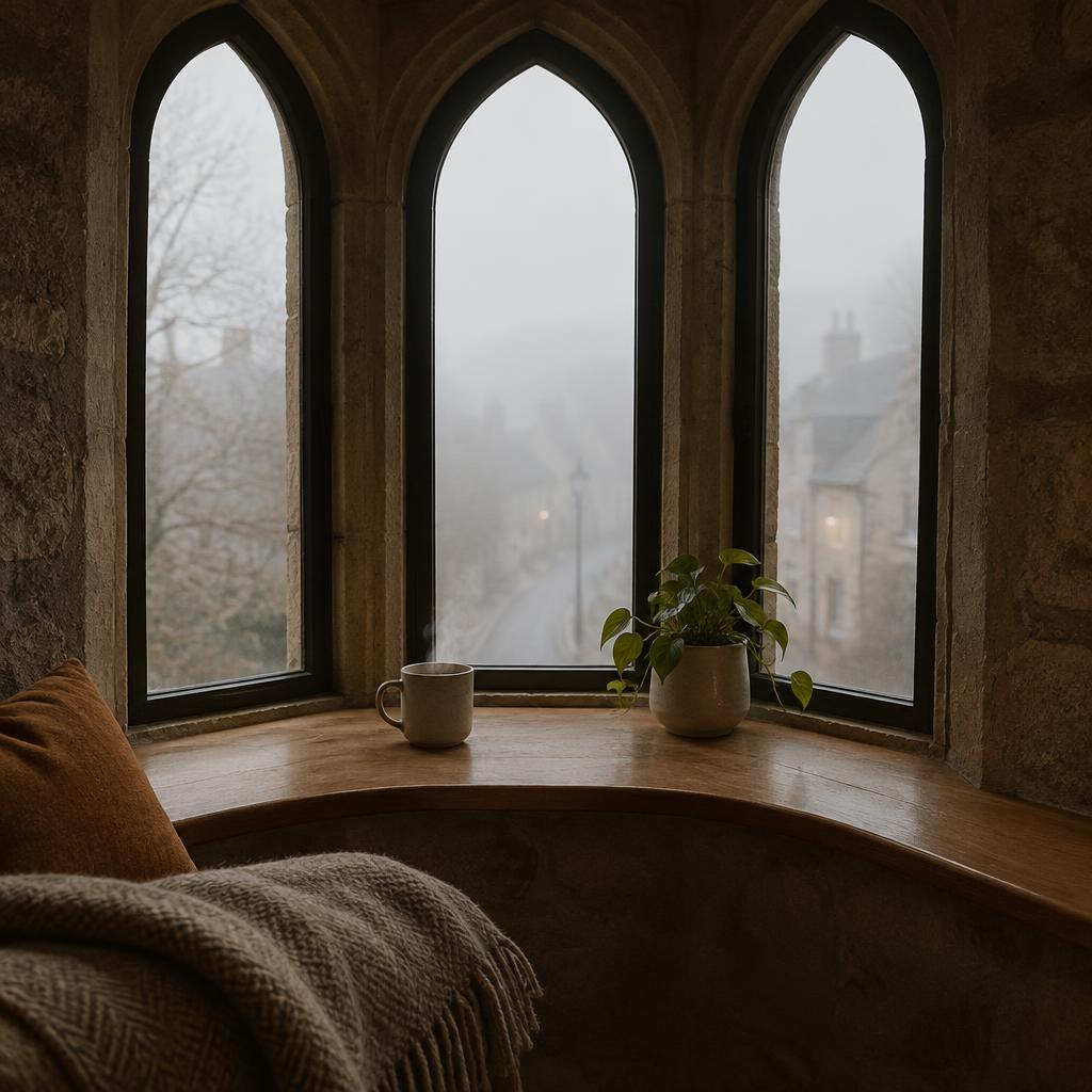 Inside the turret